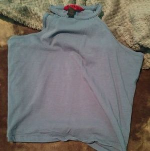 Navy blue halter shirt